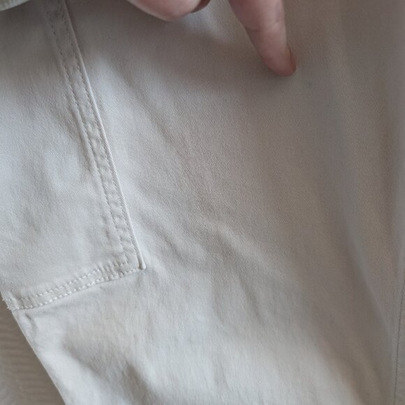 Hollister Ultra High Dad Pant Cargo Pants Cream Sive 29R Cotton Utility - Picture 11 of 13